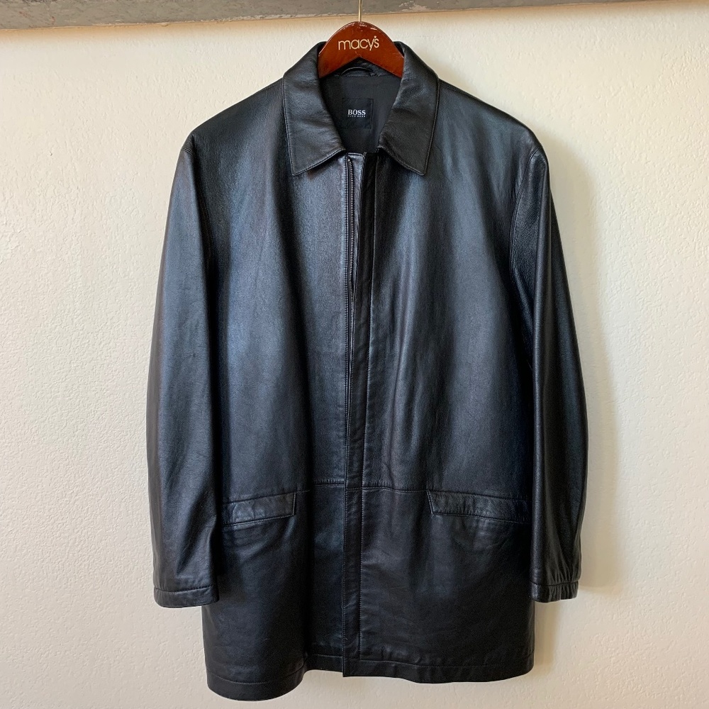 Hugo Boss Men's Leather Jacket